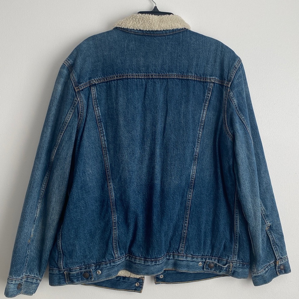 Levi’s Original Relaxed Fit Sherpa Trucker Jacket Size XXL - Picture 3 of 8